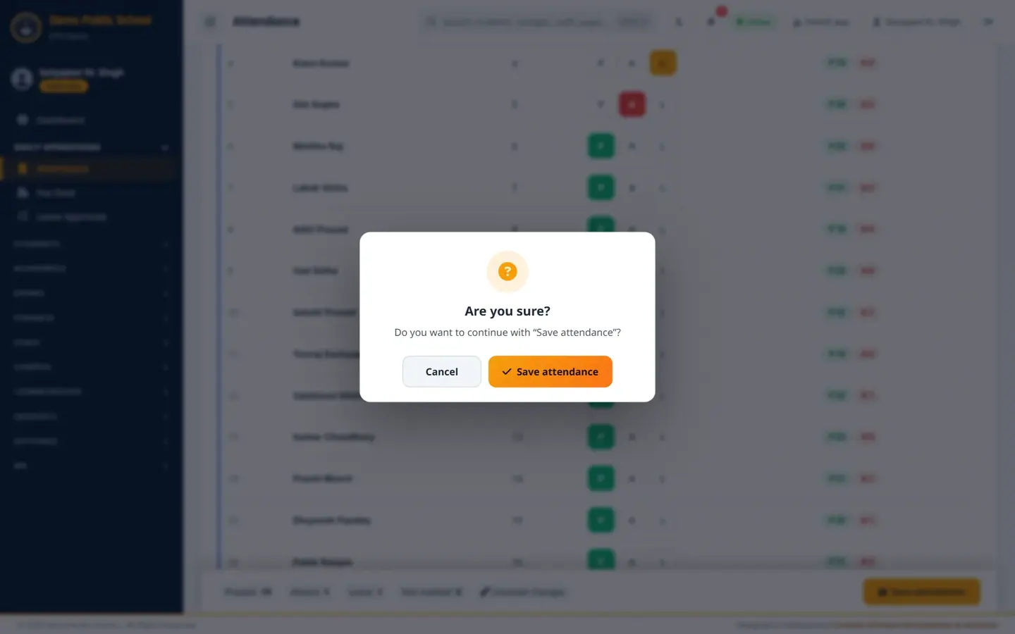Saving asks once for confirmation.